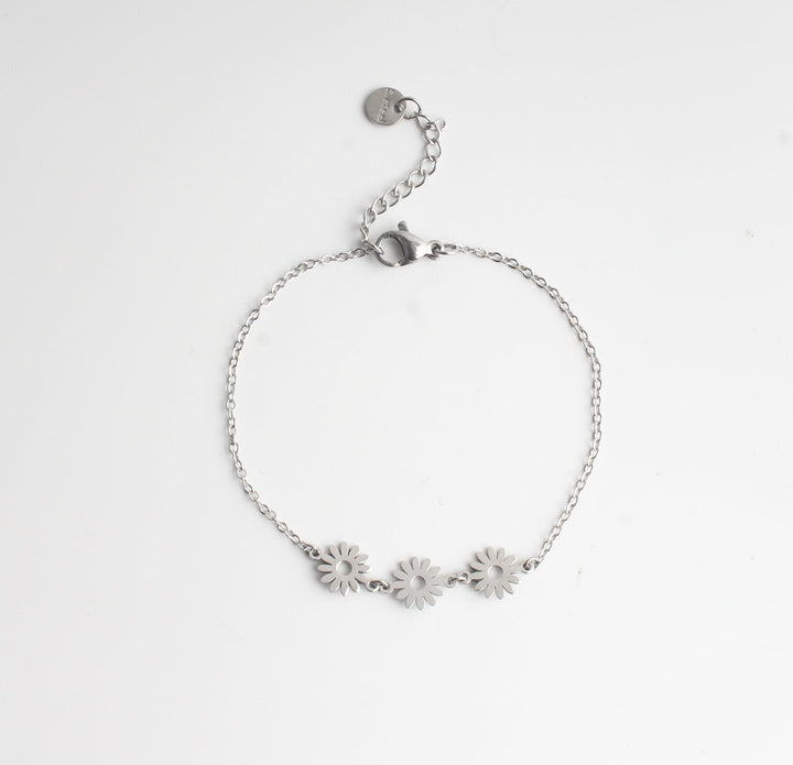 Daisy Flowers - Armband - Stainless Steel
