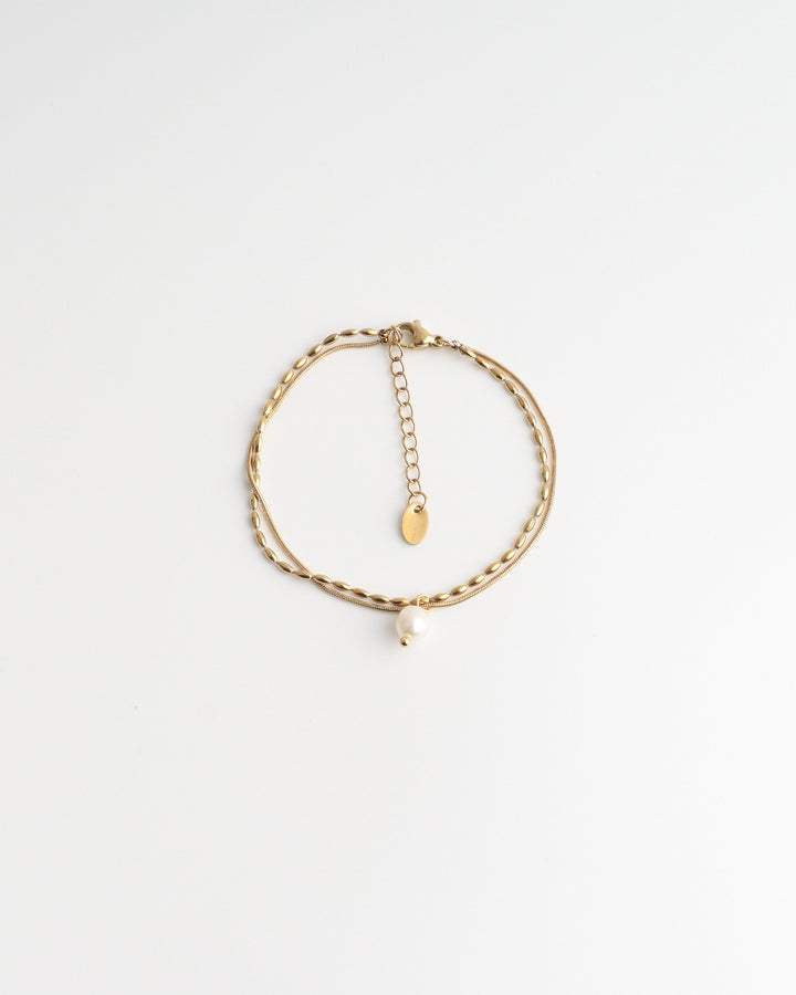 Minimalistic Pearl - Armband - Stainless Steel