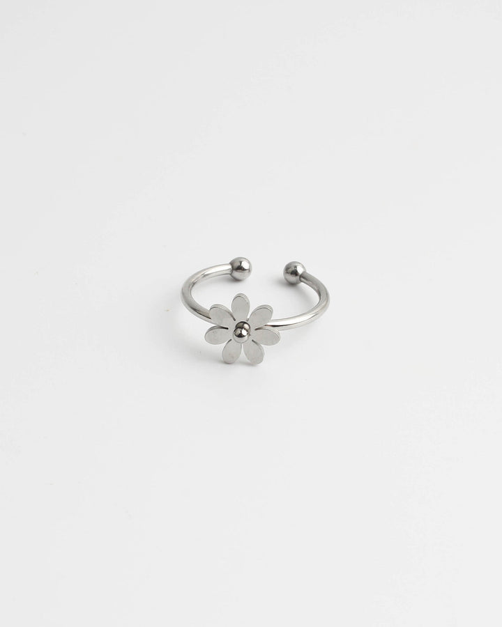 Bloom Flower - Ring - Stainless Steel - Verstelbaar