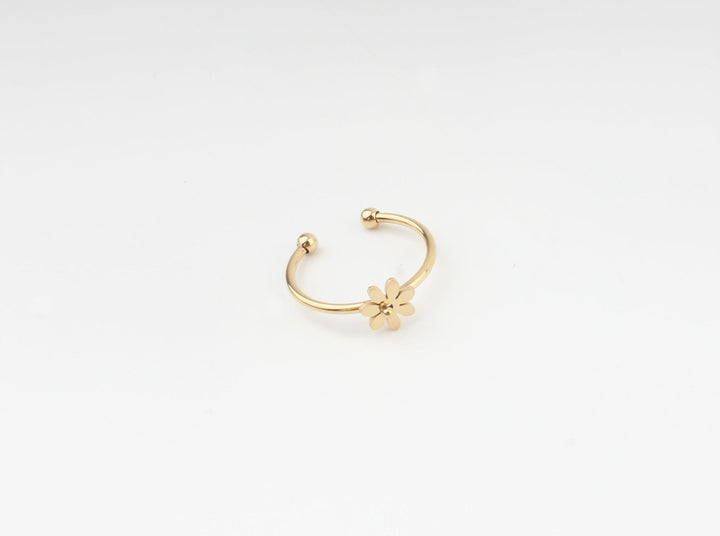 Bloom Flower - Ring - Stainless Steel - Verstelbaar