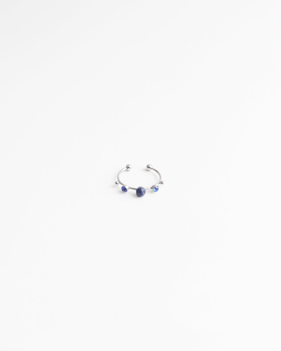 Victoria - Ring - Stainless Steel - Natuursteen - Verstelbaar