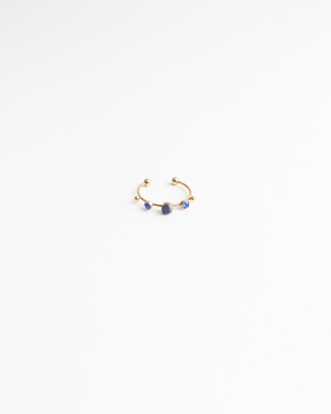Victoria - Ring - Stainless Steel - Natuursteen - Verstelbaar