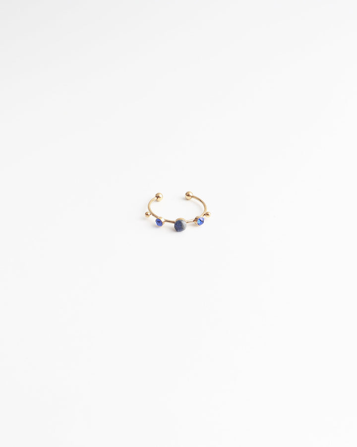 Victoria - Ring - Stainless Steel - Natuursteen - Verstelbaar