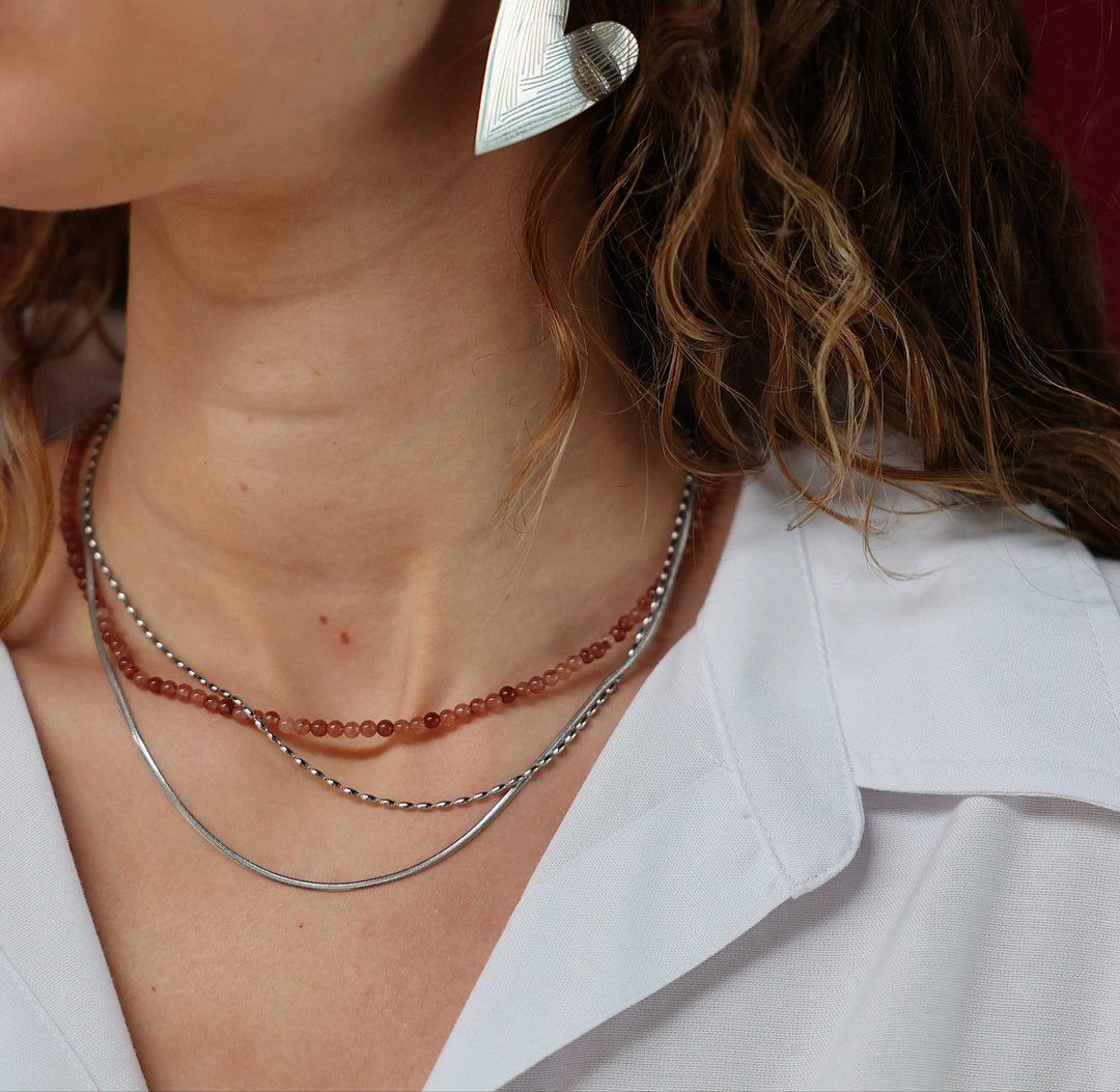 Minimalistic - Necklace - 2 Layer - Stainless Steel