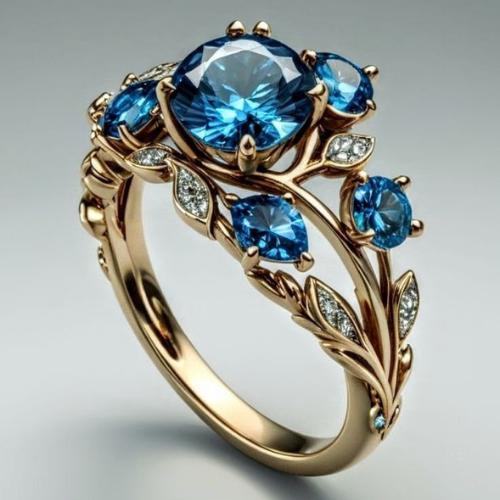 Blue Blossom Garden Ring