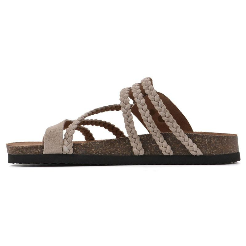 Hayleigh | Braided Cork Sandal
