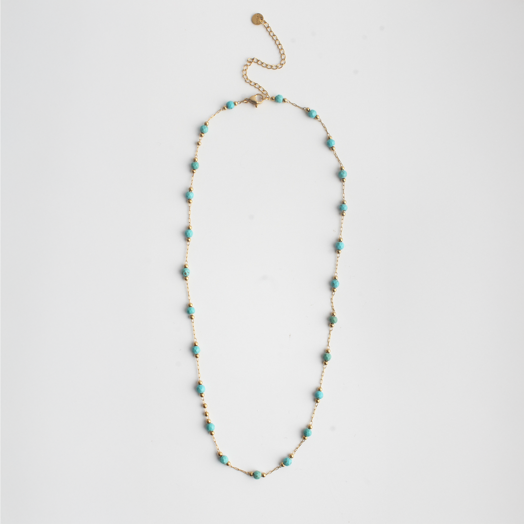 Sophia - Necklace - Natural Stone - Stainless Steel