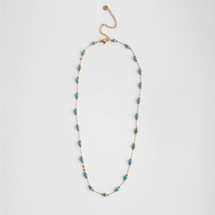 Sophia - Necklace - Natural Stone - Stainless Steel