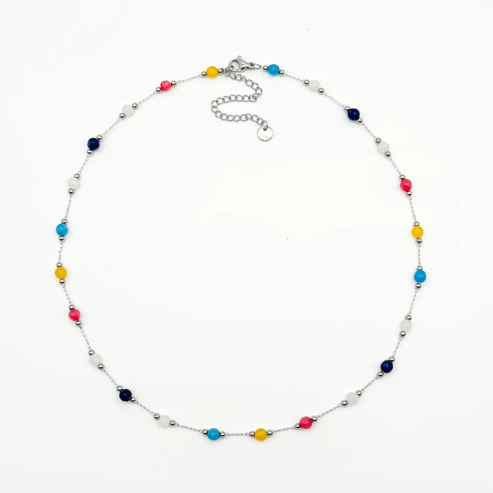 Sophia - Necklace - Natural Stone - Stainless Steel