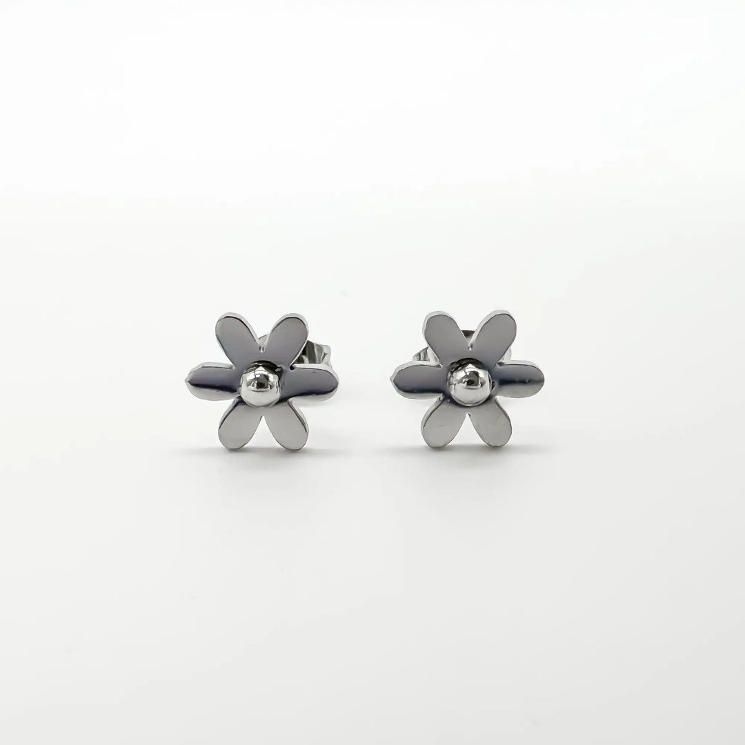 Daisy Flower - Studs - Oorbellen - Stainless Steel