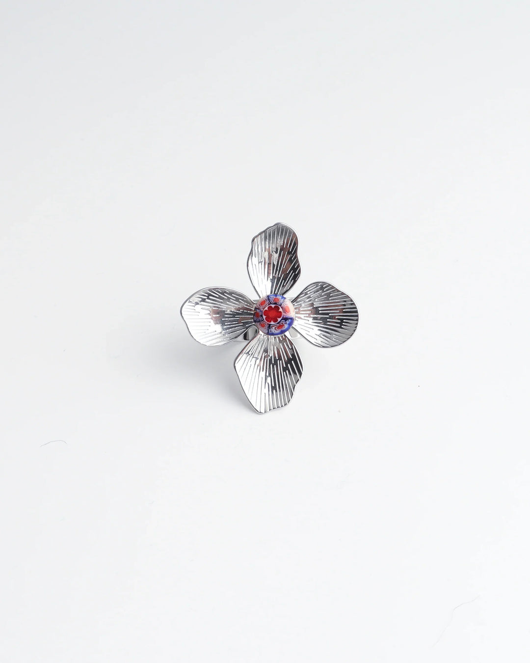 Mega Flower - Ring - Stainless Steel - Verstelbaar