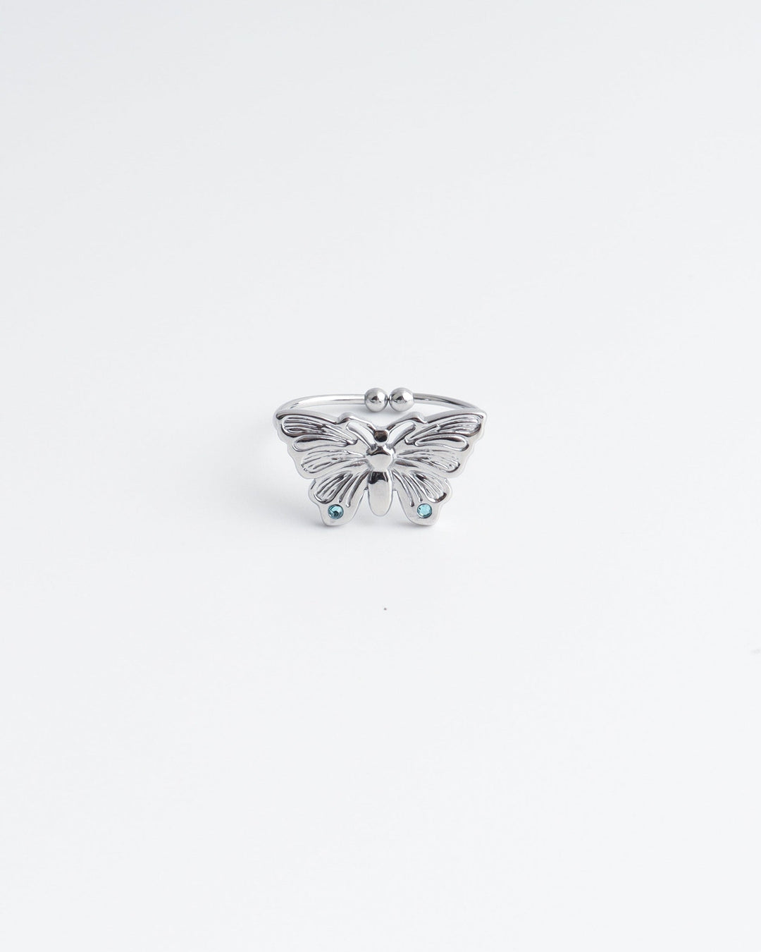 Butterfly - Ring - Stainless Steel - Verstelbaar