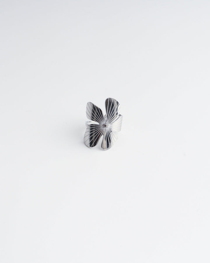 Wild Flower - Ring - Stainless Steel - Verstelbaar