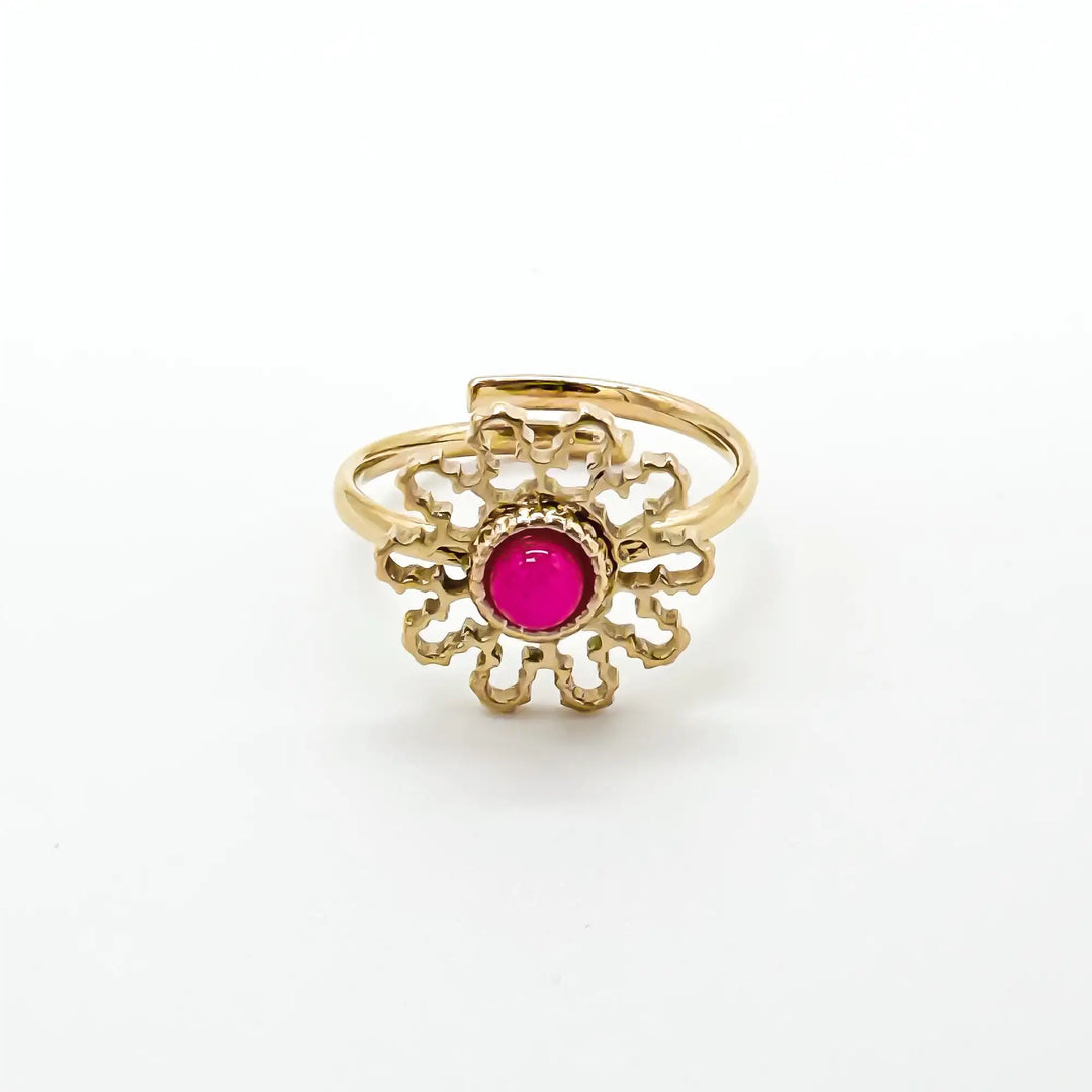 Flori - Ring - Stainless Steel - Verstelbaar