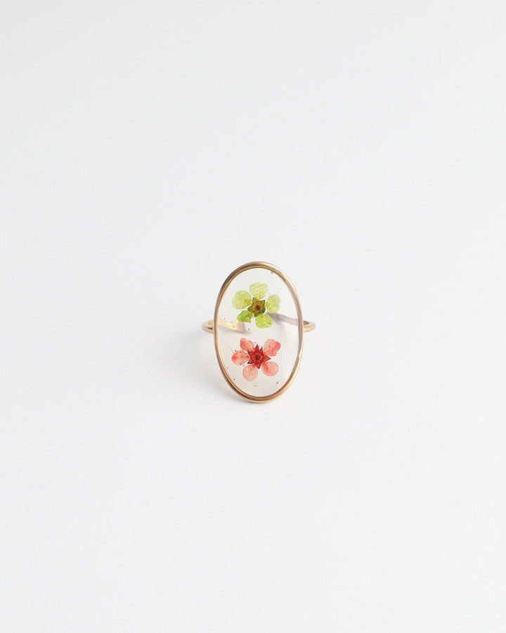 Dried Flowers - Ring - Stainless Steel - Verstelbaar