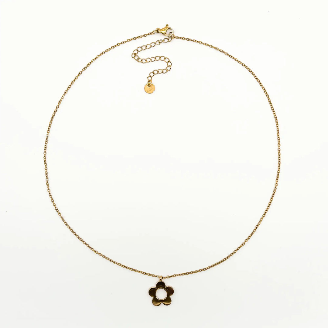 Beautiful Flower - Necklace - Stainless Steel