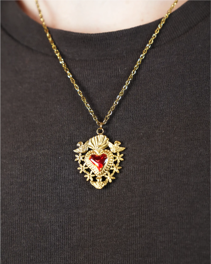 Beating Heart - Necklace - Stainless Steel
