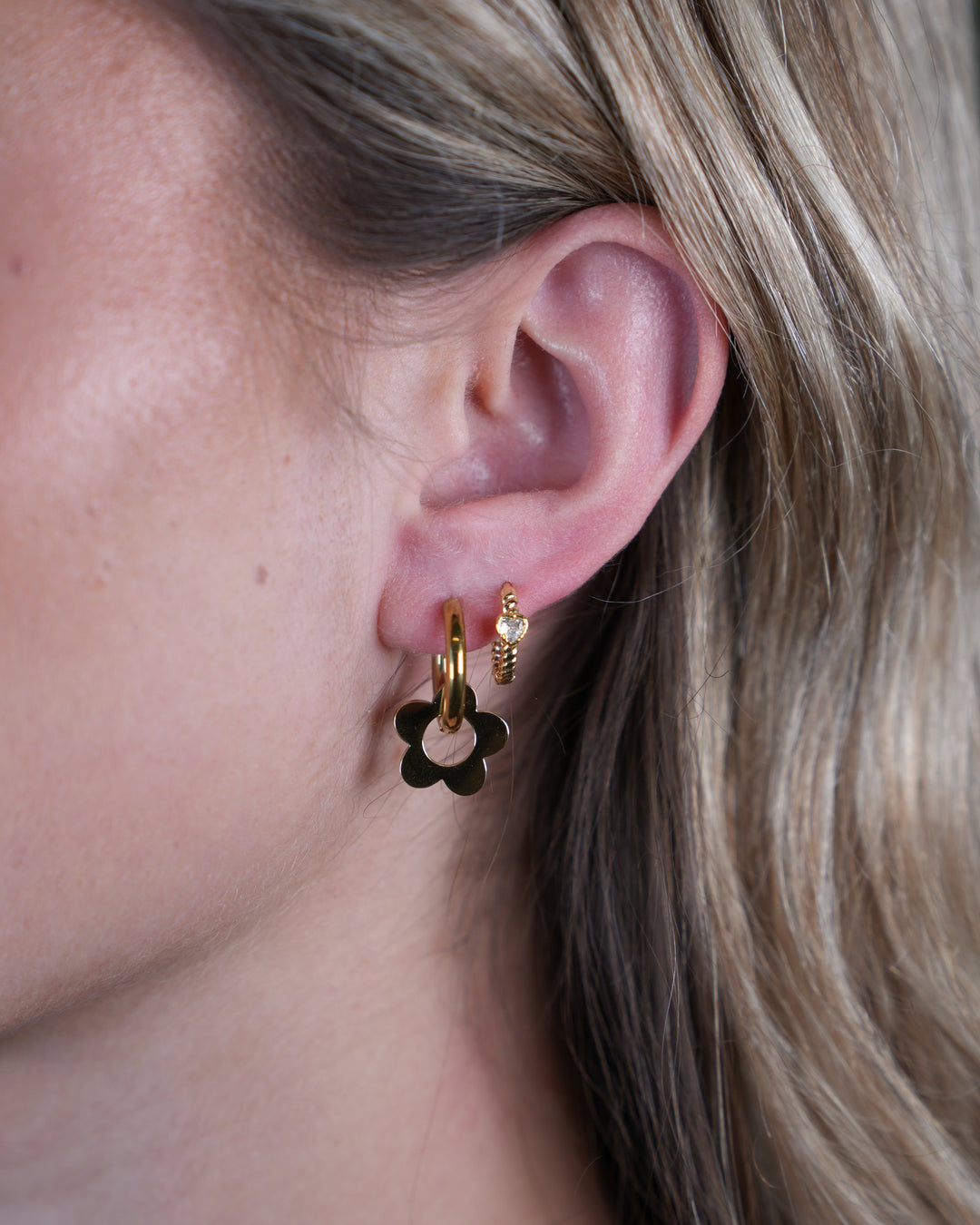 Beautiful Flower - Oorbellen - Stainless Steel