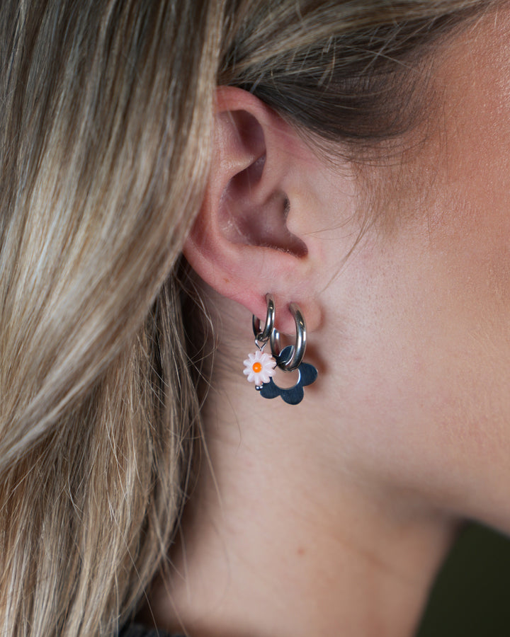 Beautiful Flower - Oorbellen - Stainless Steel