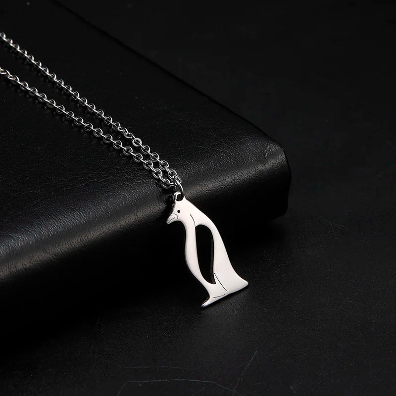 Dolphin Whale Octopus Pendant Necklace – Stainless Steel Marine Animal Jewelry for Women