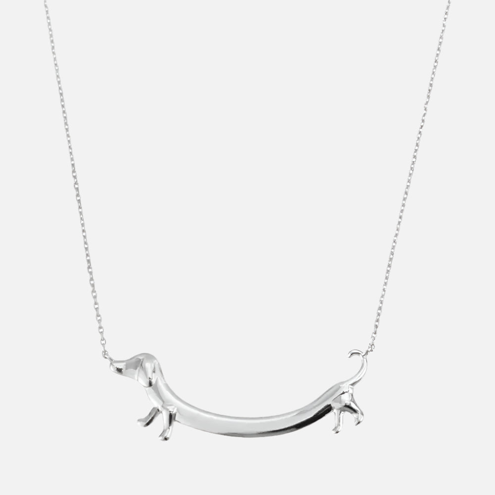 Gold-Tone Dachshund Necklace
