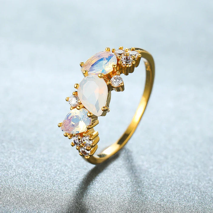 Ruby Moonstone Ring