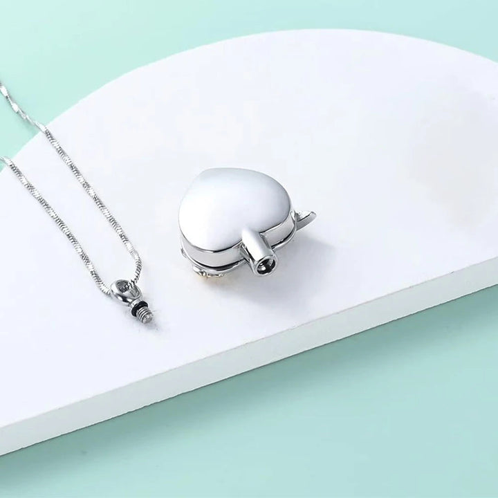 Hummingbird Heart Urn Necklace