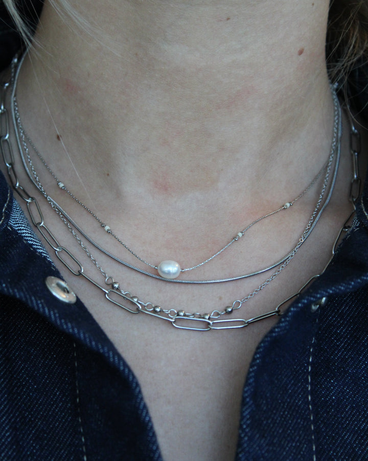 Eloise - Necklace - Natural Stone - Stainless Steel