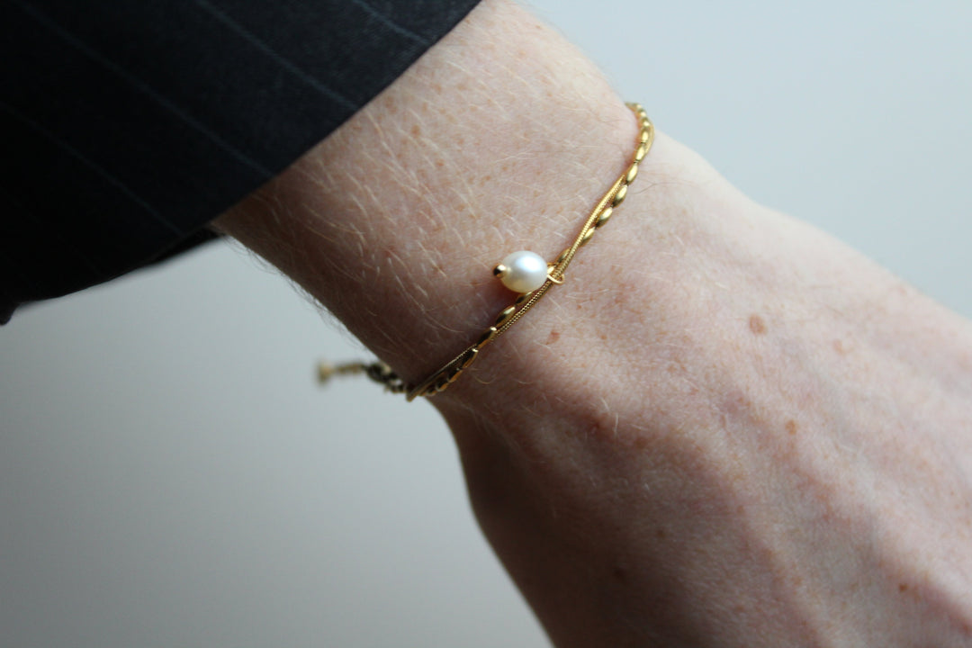 Minimalistic Pearl - Armband - Stainless Steel