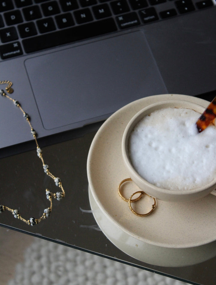Sophia - Necklace - Natural Stone - Stainless Steel
