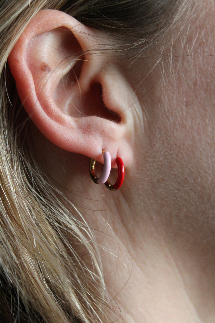 Tiny Happy Times - Oorbellen - Stainless Steel 1cm