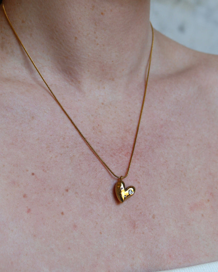 Sparkly love - Necklace - Stainless Steel