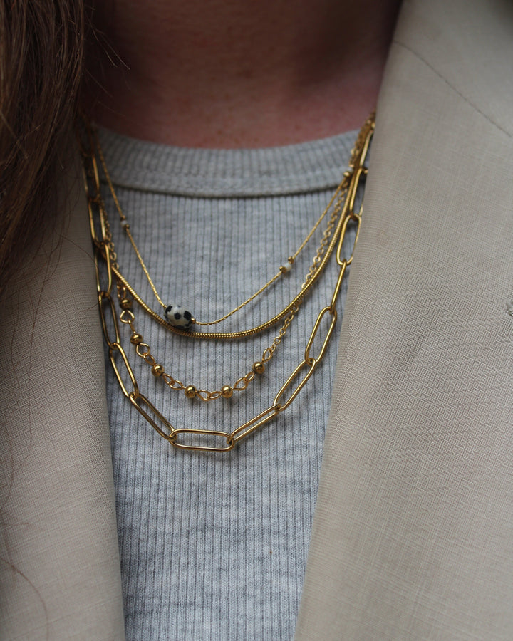 Eloise - Necklace - Natural Stone - Stainless Steel