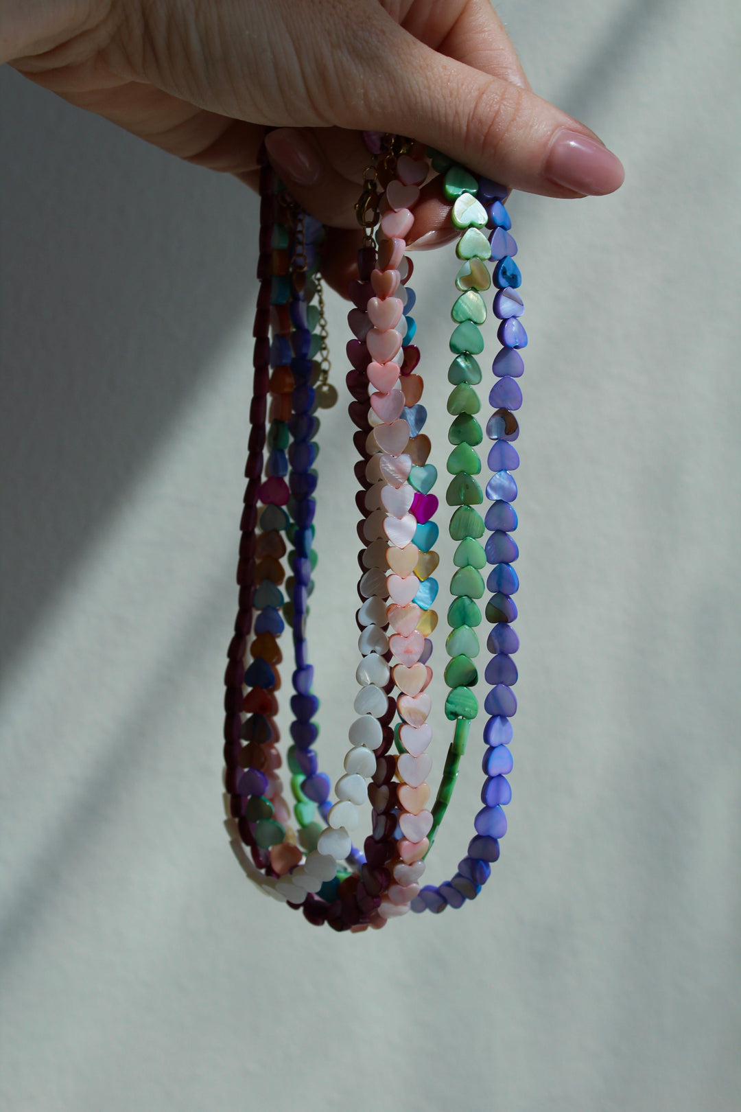 Heart To Heart - Necklace - Natural Stone - Stainless Steel