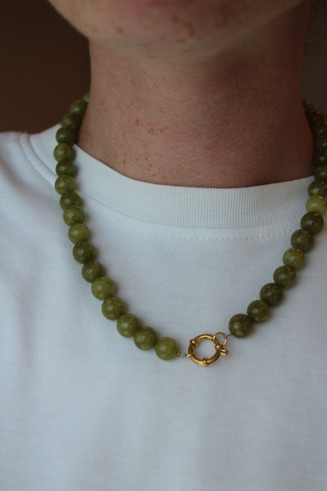 Samira - Necklace - Natural Stone -Stainless Steel