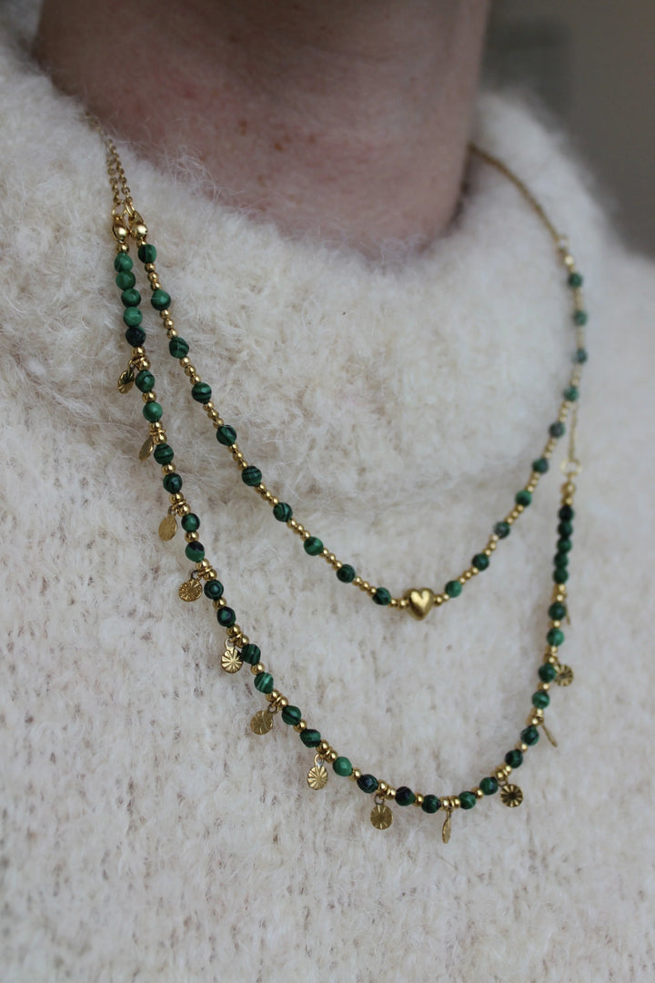 Giulia - Necklace - Natural Stone - Stainless Steel