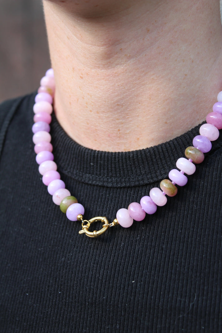 Clarisa - Necklace - Natural Stone - Stainless Steel