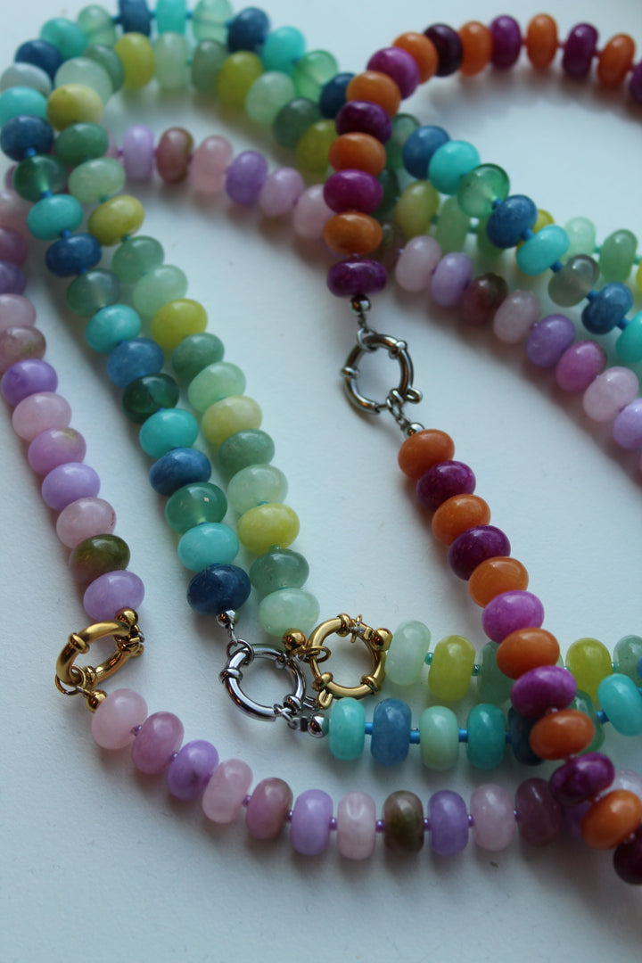 Clarisa - Necklace - Natural Stone - Stainless Steel