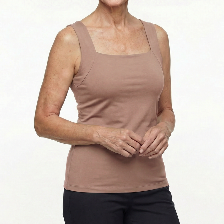 Veloura's Built In Comfort Bra Tanktop