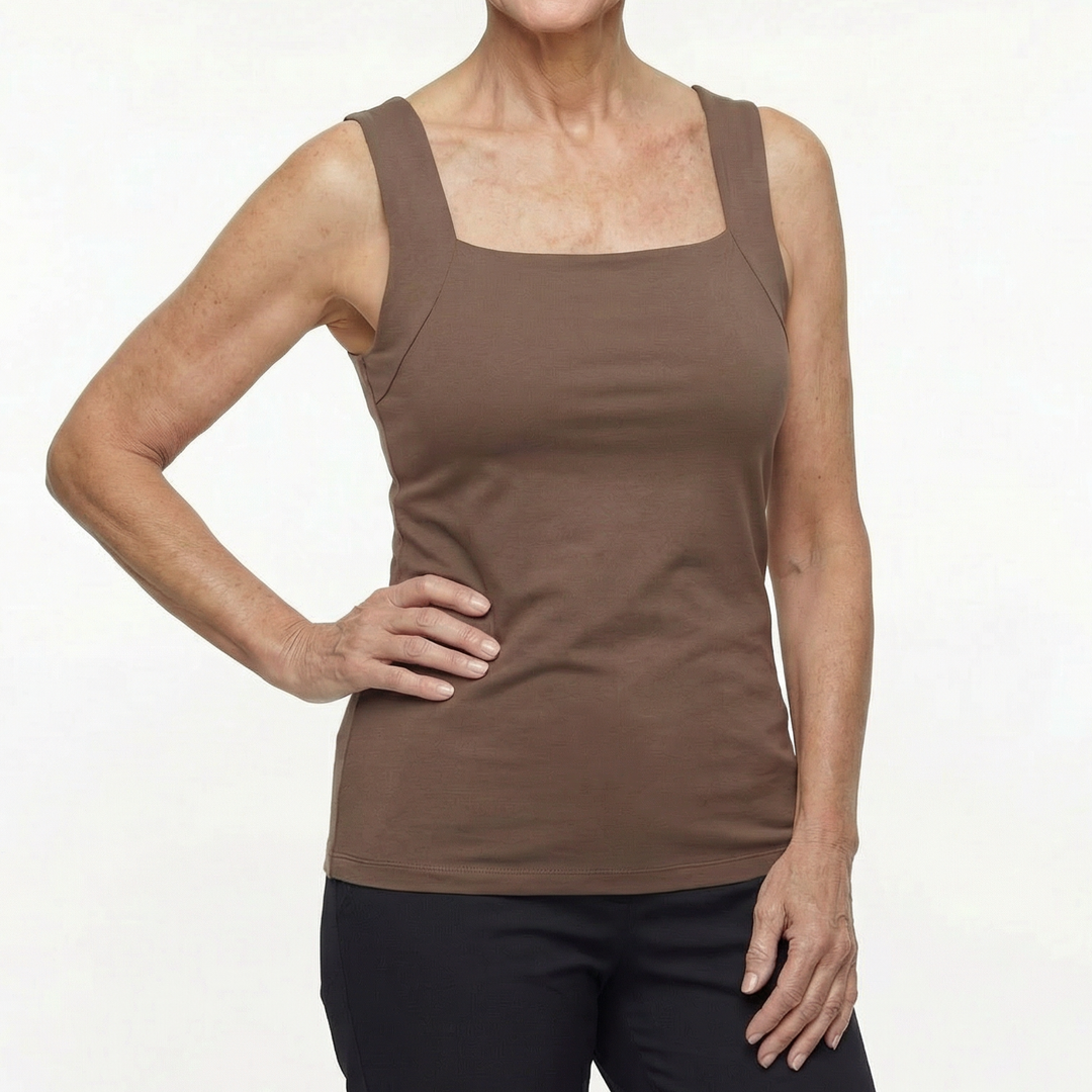 Veloura's Built In Comfort Bra Tanktop