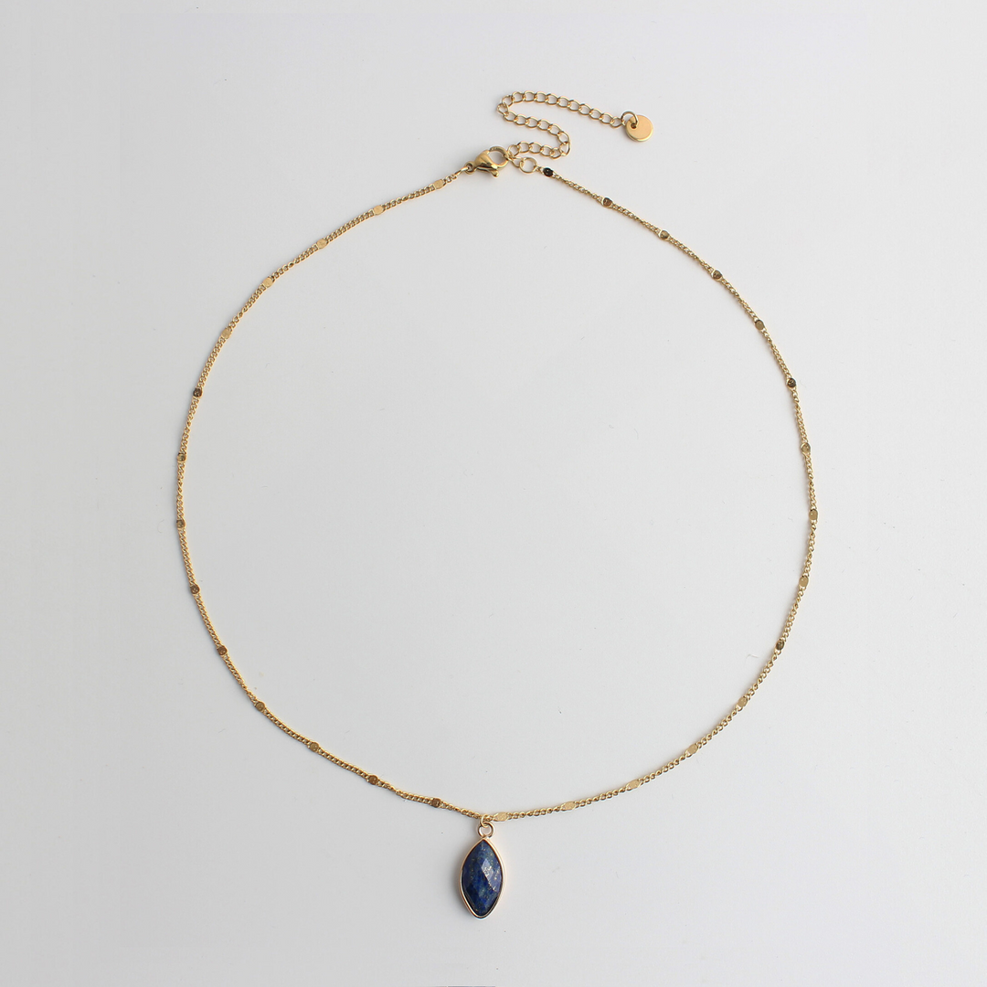 Dani - Necklace - Natural Stone- Stainless Steel