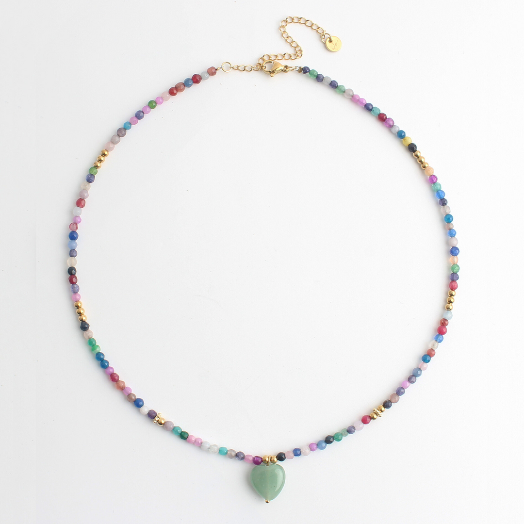 Capri - Necklace - Natural Stone - Stainless Steel
