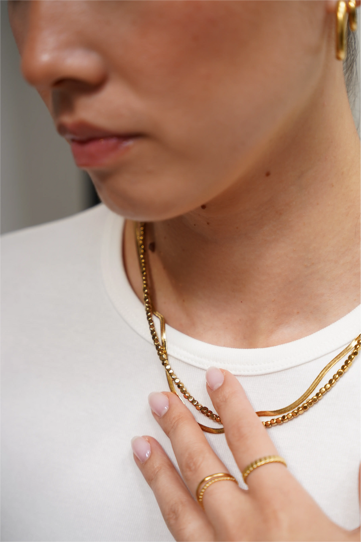 Round Circle - Necklace - Stainless Steel