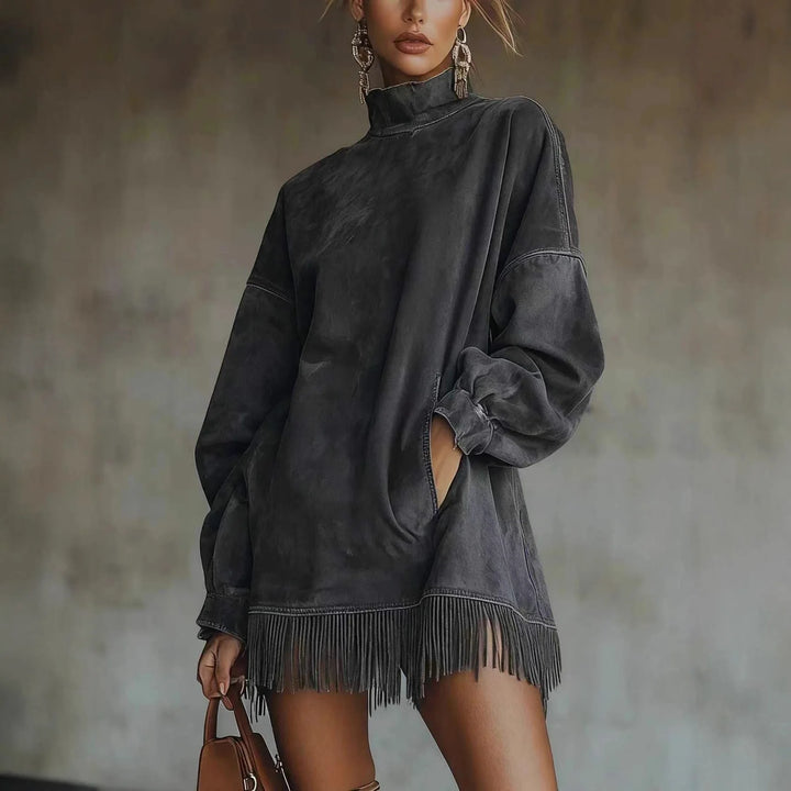 Eloisa Suede Midi Dress