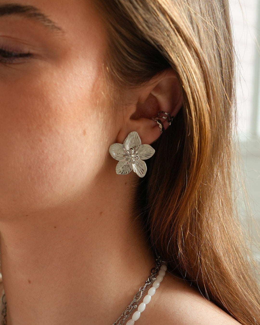 Fleur - Oorbellen - Stainless Steel