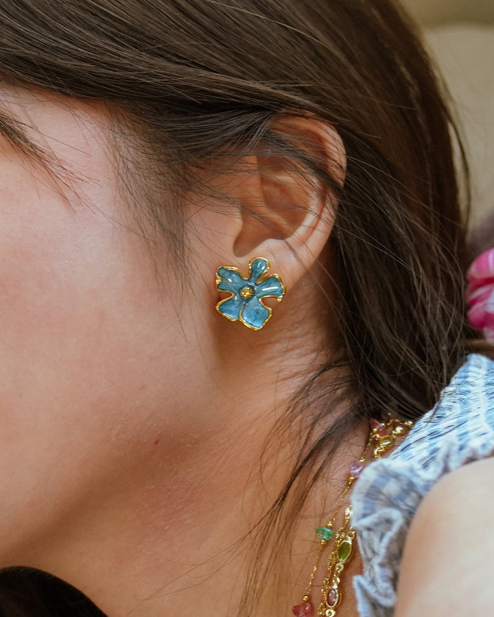 Love Flower - Studs - Oorbellen - Stainless Steel