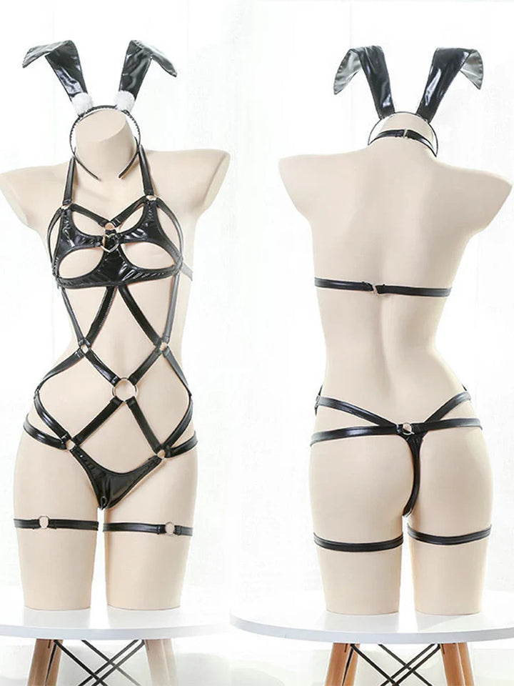 Bunny Crotchless Cosplay Maid Set