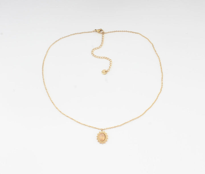 Jolie - Necklace - Natural Stone - Stainless Steel