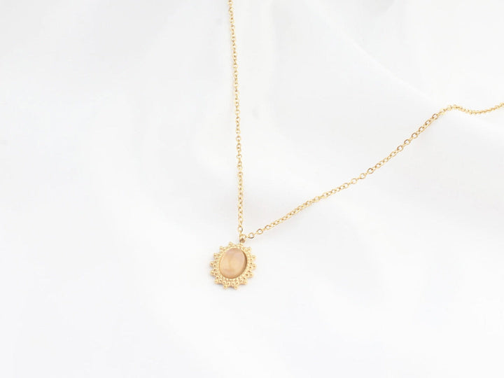 Jolie - Necklace - Natural Stone - Stainless Steel