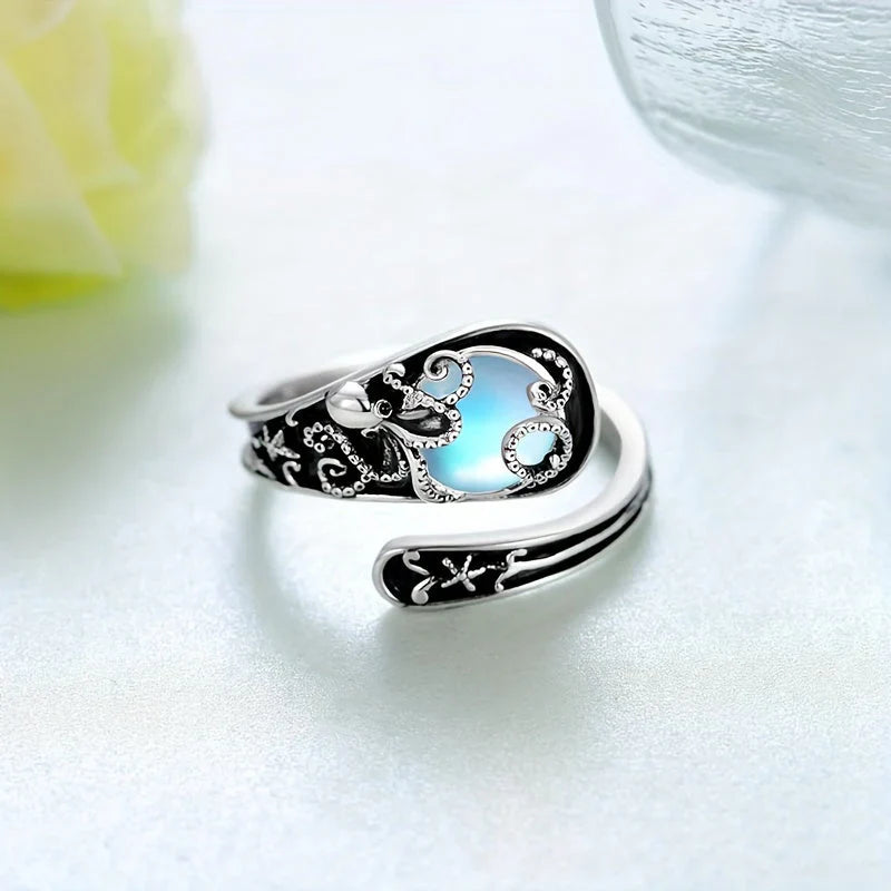 Rosemary-Moonstone Ring